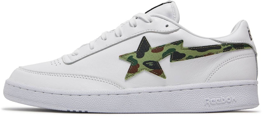 Buy A Bathing Ape x Reebok Club C Bapesta Q47363 Novelship