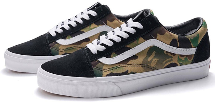 베이프 x 반스 올드스쿨 코텍스 블랙 카모 '블랙' (한정판) VN0A4OE22DR Lookbook 베이프 x 반스 올드스쿨 코텍스 블랙 카모 '블랙' (한정판) VN0A4OE22DR