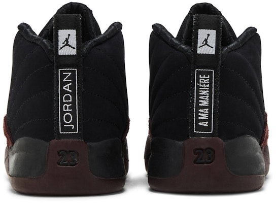 (TD) A Ma Maniére x Air Jordan 12 '黑色/酒红色' FB2687-001 Details for (TD) A Ma Maniére x Air Jordan 12 '黑色/酒红色' FB2687-001