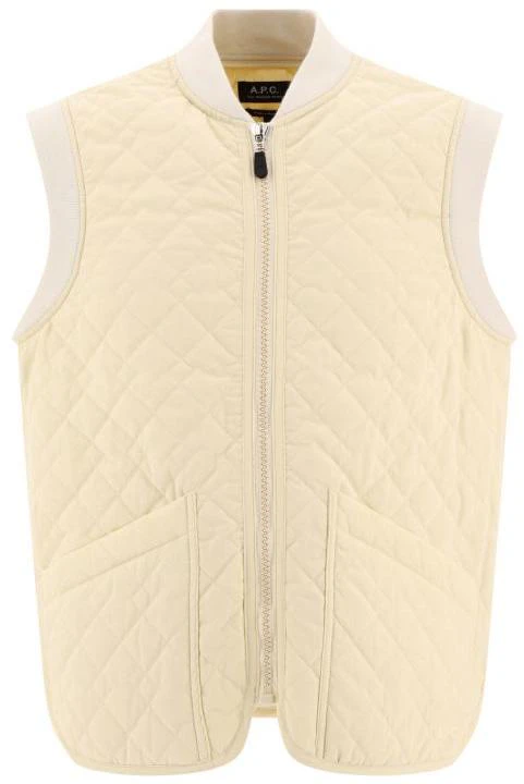 a-p-c-beige-solid-color-zip-sleeveless-jacket-coetzh-02846-bai