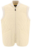 A.P.C. Beige Solid Color Zip Sleeveless Jacket COETZH02846BAI A.P.C. Beige Solid Color Zip Sleeveless Jacket COETZH02846BAI