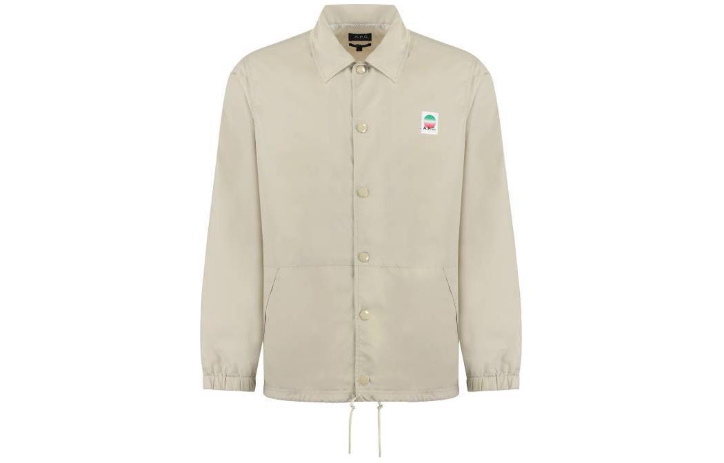 A.P.C. Beige Solid Single-Breasted Long-Sleeve Jacket PAAFAH02739-BAA