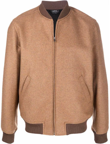 a-p-c-beige-zip-up-bomber-jacket-with-stand-collar-wvaxfh-02596-bac