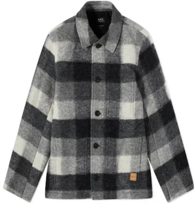 Chaqueta Negra A.P.C. de Cuadros con Botonadura Sencilla y Manga Larga. WOAPKH02713-LAD Buy Chaqueta Negra A.P.C. de Cuadros con Botonadura Sencilla y Manga Larga. WOAPKH02713-LAD