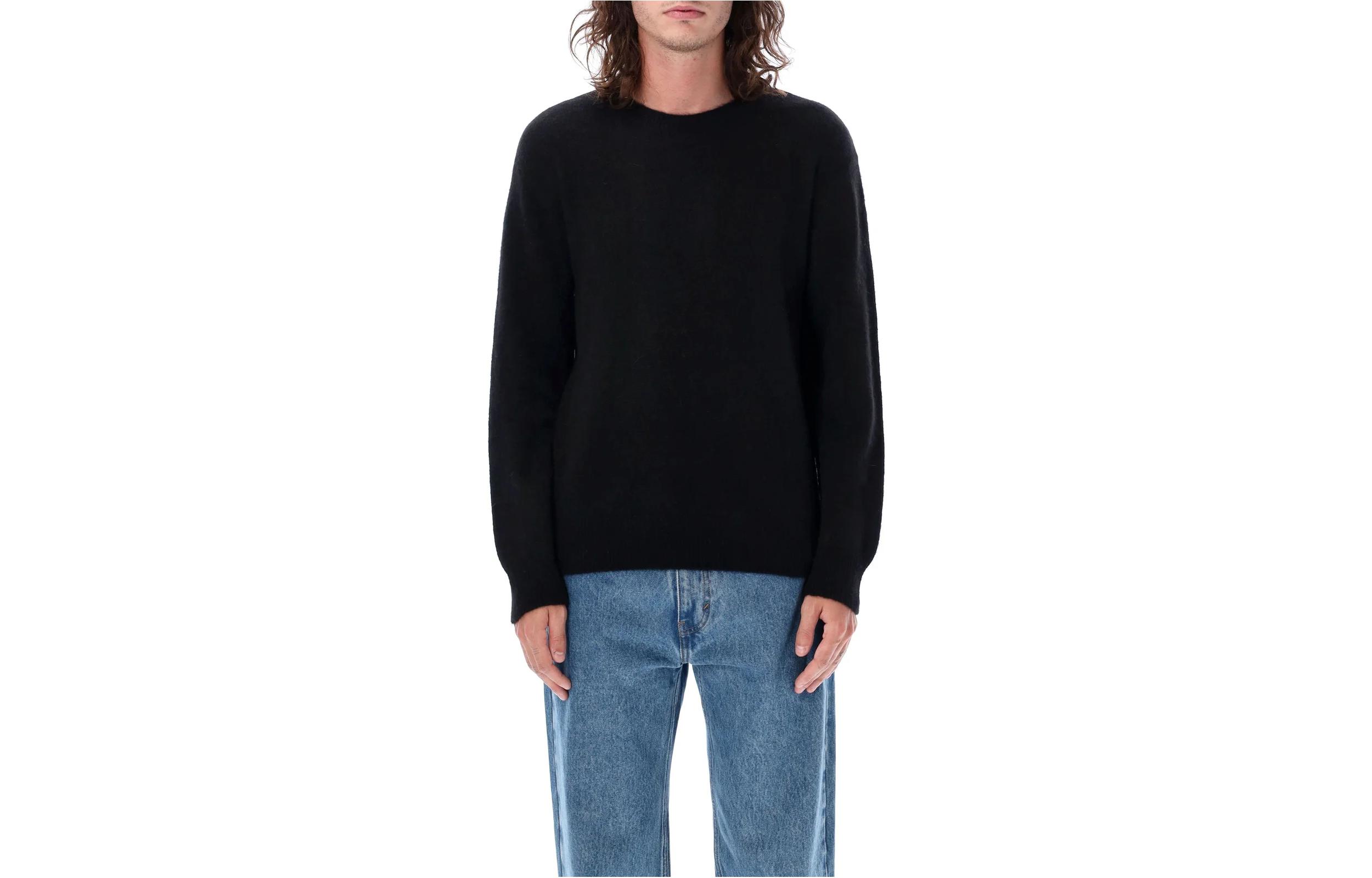 A.P.C. Black Crewneck Loose-Fit Long Sleeve Sweatshirt H23270WOAQD-LZZ