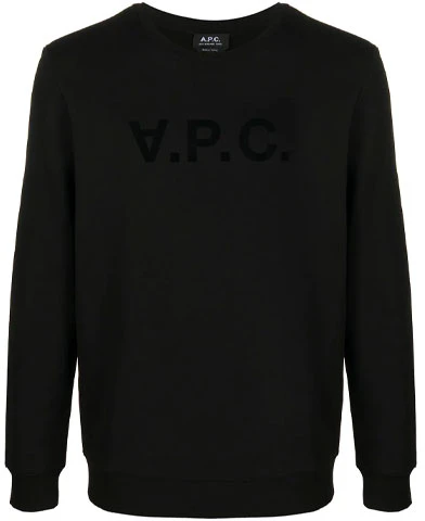 a-p-c-black-crewneck-pullover-sweatshirt-with-letter-print-coecqh-27378-lzz
