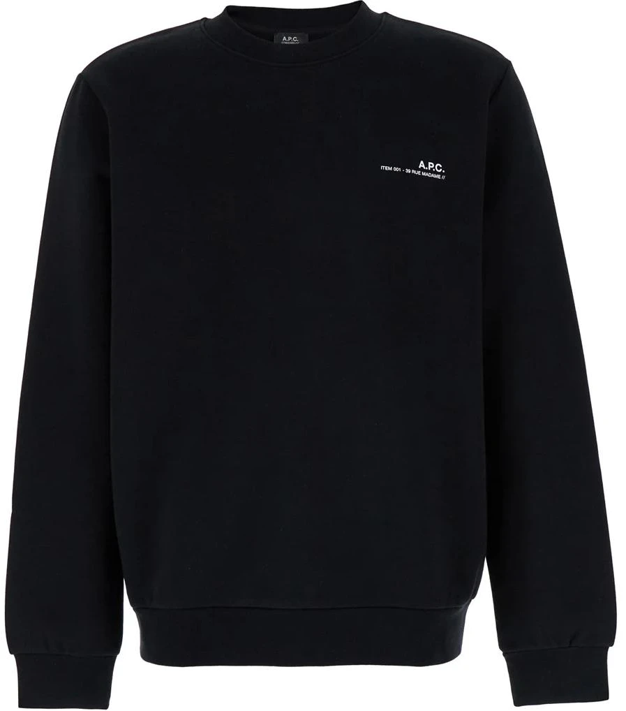 a-p-c-black-long-sleeve-crewneck-pullover-sweatshirt-with-logo-cohbp-m27927-tzc