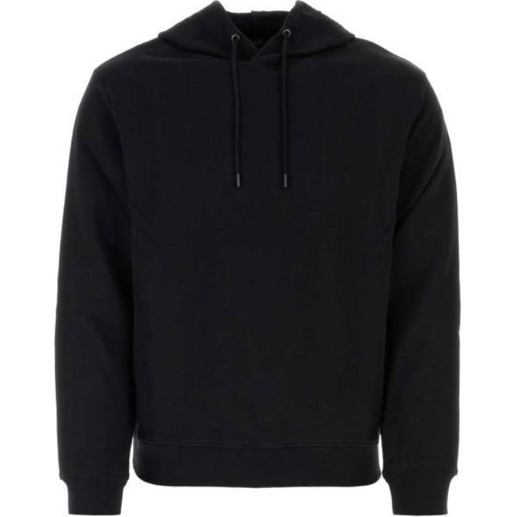 A.P.C. Black Solid Color Pullover Hoodie COHBYM27920-LZZ