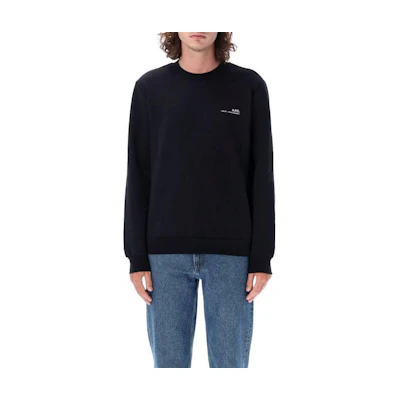 A.P.C. Black Unisex Crewneck Sweatshirt with Logo Print M27927COHBP-TZC