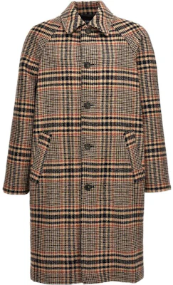 Chaqueta Suelta de Cuadros Marrón con Cuello A.P.C. WVBCFH01519-BAA Buy Chaqueta Suelta de Cuadros Marrón con Cuello A.P.C. WVBCFH01519-BAA
