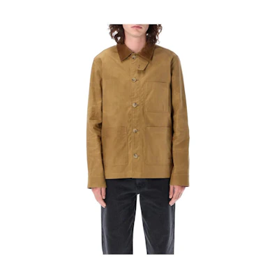 A.P.C. Brown Solid Single-Breasted Point-Collar Long-Sleeve Jacket H02841COERC-CAB