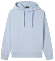 A.P.C. Capsule Collection Unisex Hoodie Light Blue Long-Sleeve Sweatshirt COEIP-M27721 A.P.C. Capsule Collection Unisex Hoodie Light Blue Long-Sleeve Sweatshirt COEIP-M27721