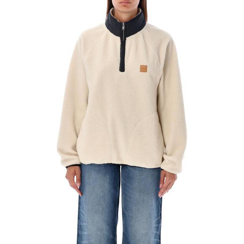 A.P.C. Colorblock Half-Zip Pullover Sweatshirt Unisex Off-White M27845PSAIF-AAD