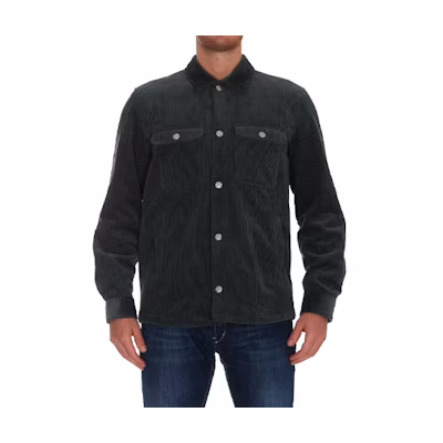A.P.C. FW21 Button-Up Shirt Jacket Green Men’s COESPH02625-KAF