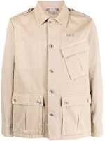A.P.C. FW22 Beige Solid Multi-Pocket Button-Up Straight Long Sleeve Jacket Unisex M02777COFCI-BAA A.P.C. FW22 Beige Solid Multi-Pocket Button-Up Straight Long Sleeve Jacket Unisex M02777COFCI-BAA