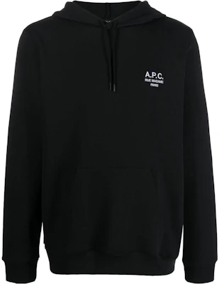 A.P.C. FW22 남성용 블랙 후드티 솔리드 로고 프린트 COEZDH27733LZZ Buy A.P.C. FW22 남성용 블랙 후드티 솔리드 로고 프린트 COEZDH27733LZZ
