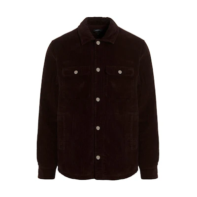 A.P.C. FW22 Brown Solid Color Single-Breasted Jacket COEZQH02625CAA
