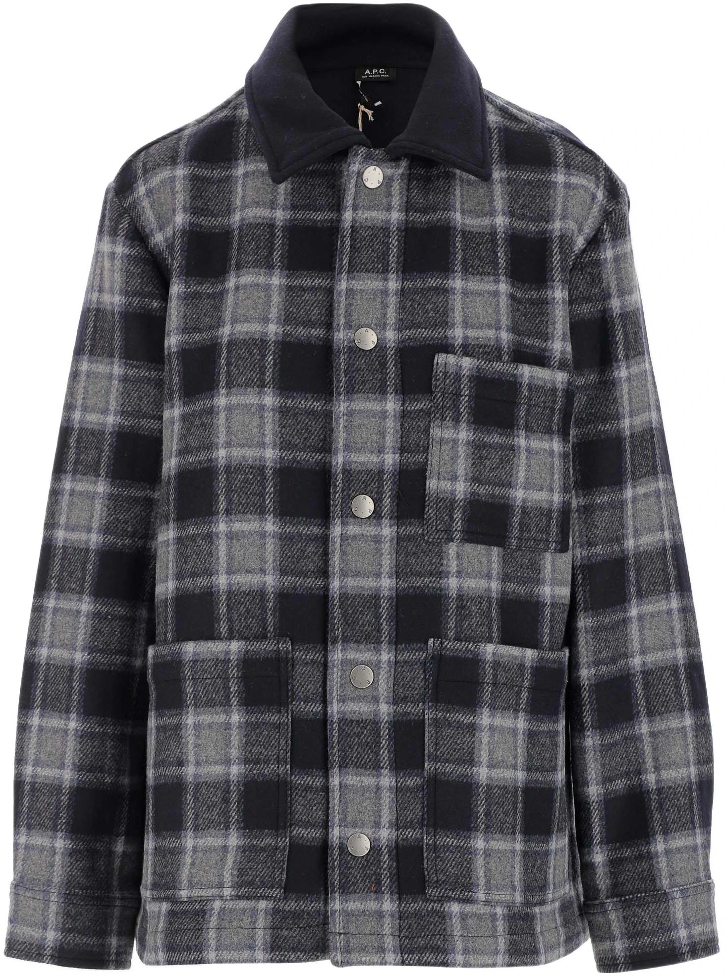 a-p-c-fw-22-checkered-collar-single-breasted-jacket-black-unisex-woanph-02760-iak