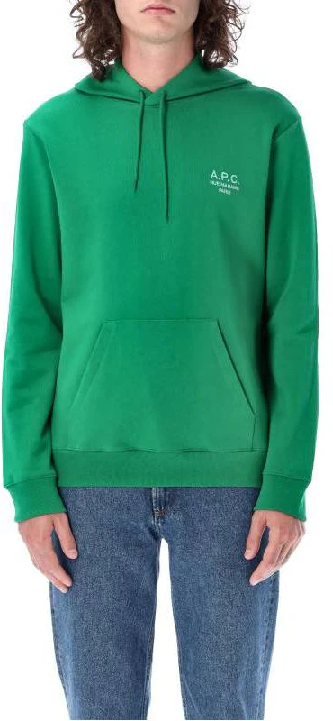 a-p-c-fw-22-green-printed-logo-oversized-hoodie-edition-h27733-coezdkaa