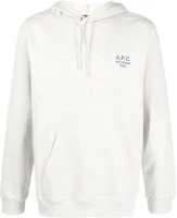 A.P.C. FW22 Grey Solid Logo Print Hoodie Fall Collection COEZDH27733-PAA A.P.C. FW22 Grey Solid Logo Print Hoodie Fall Collection COEZDH27733-PAA