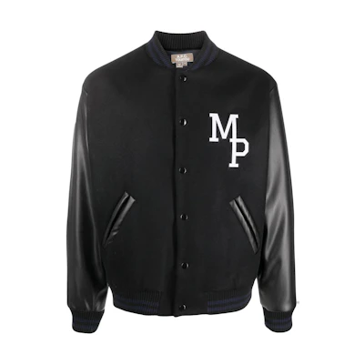 A.P.C. FW22 Letter Patchwork Long Sleeve Jacket Black M02776WOAOILZZ