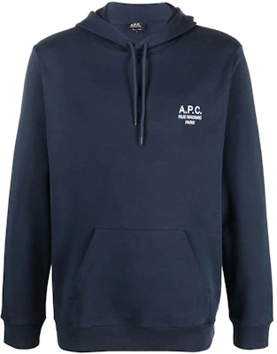 A.P.C. FW22 Logo印花連帽衫 海藍色 H27733COEZDIAJ Buy A.P.C. FW22 Logo印花連帽衫 海藍色 H27733COEZDIAJ