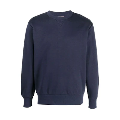 A.P.C. FW22 Navy Blue Unisex Crewneck Long Sleeve Pullover Sweatshirt M27771COGAW-IAK