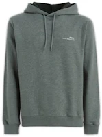 A.P.C. FW22 Solid Color Drawstring Hoodie Khaki Green Mens COEVTH27672-PKB A.P.C. FW22 Solid Color Drawstring Hoodie Khaki Green Mens COEVTH27672-PKB