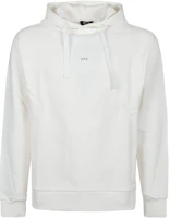 A.P.C. FW22 White Letter Print Pullover Hoodie COEIPH27622-AAB A.P.C. FW22 White Letter Print Pullover Hoodie COEIPH27622-AAB