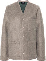 A.P.C. FW24 Almond Beige Single-Breasted V-Neck Long Sleeve Jacket PSAFUH22200-BEIGE A.P.C. FW24 Almond Beige Single-Breasted V-Neck Long Sleeve Jacket PSAFUH22200-BEIGE