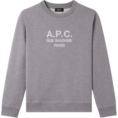 A.P.C. FW24 Sweater Oversized Logo Alphabet Abu-Abu Heather COEBHH27500-PLD Buy A.P.C. FW24 Sweater Oversized Logo Alphabet Abu-Abu Heather COEBHH27500-PLD