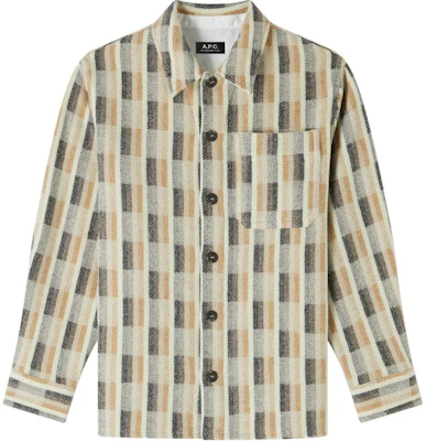 Chaqueta Oversized Beige a Cuadros Degradados A.P.C. FW24 para Hombre WVBDGH02989-BAA Buy Chaqueta Oversized Beige a Cuadros Degradados A.P.C. FW24 para Hombre WVBDGH02989-BAA