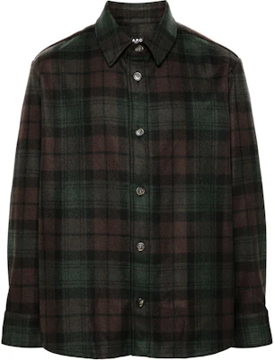 A.P.C. FW24 雪松棕格纹宽松版长袖夹克 WOAPSH02884-BRON Buy A.P.C. FW24 雪松棕格纹宽松版长袖夹克 WOAPSH02884-BRON