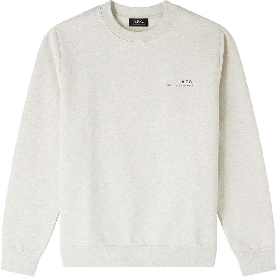 A.P.C. FW24 Logo Print Relaxed Crewneck Sweatshirt Unisex Multicolor COHBPM27927-APJ