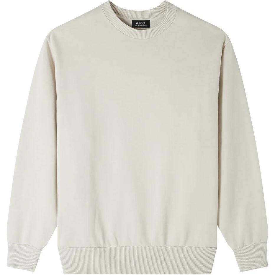 A.P.C. FW24 Loose Fit Crewneck Sweatshirt Oil Gray COHBTH27925-AAE