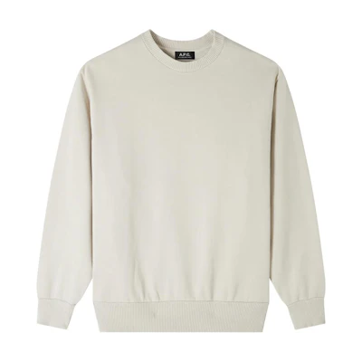 A.P.C. FW24 Loose Fit Crewneck Sweatshirt Oil Gray COHBTH27925-AAE
