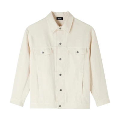 A.P.C. FW24 Loose Fit Long Sleeve Pocket Jacket Natural Men’s COGZVH02913-AAD