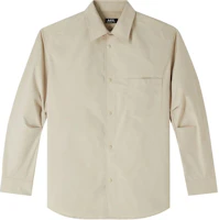 A.P.C. FW24 Loose Fit Pocket Long Sleeve Jacket Beige PSAIYH02950-BAA A.P.C. FW24 Loose Fit Pocket Long Sleeve Jacket Beige PSAIYH02950-BAA