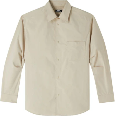 A.P.C. FW24 Jaket Lengan Panjang Loose Fit Pocket Beige PSAIYH02950-BAA Buy A.P.C. FW24 Jaket Lengan Panjang Loose Fit Pocket Beige PSAIYH02950-BAA