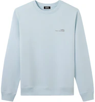 A.P.C. FW24 Minimalist Crewneck Long Sleeve Sweatshirt Men’s Light Blue COEASH27608-IAS A.P.C. FW24 Minimalist Crewneck Long Sleeve Sweatshirt Men’s Light Blue COEASH27608-IAS