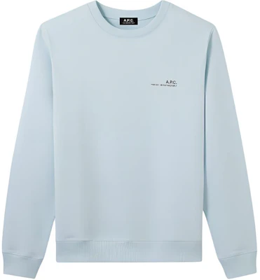 A.P.C. FW24 ミニマリスト クルーネック 長袖 スウェット メンズ ライトブルー COEASH27608-IAS Buy A.P.C. FW24 ミニマリスト クルーネック 長袖 スウェット メンズ ライトブルー COEASH27608-IAS