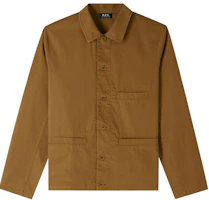 A.P.C. FW24 Solid Pocket Straight-Cut Jacket Men’s Light Chestnut Brown COGZRH02783-CAG A.P.C. FW24 Solid Pocket Straight-Cut Jacket Men’s Light Chestnut Brown COGZRH02783-CAG