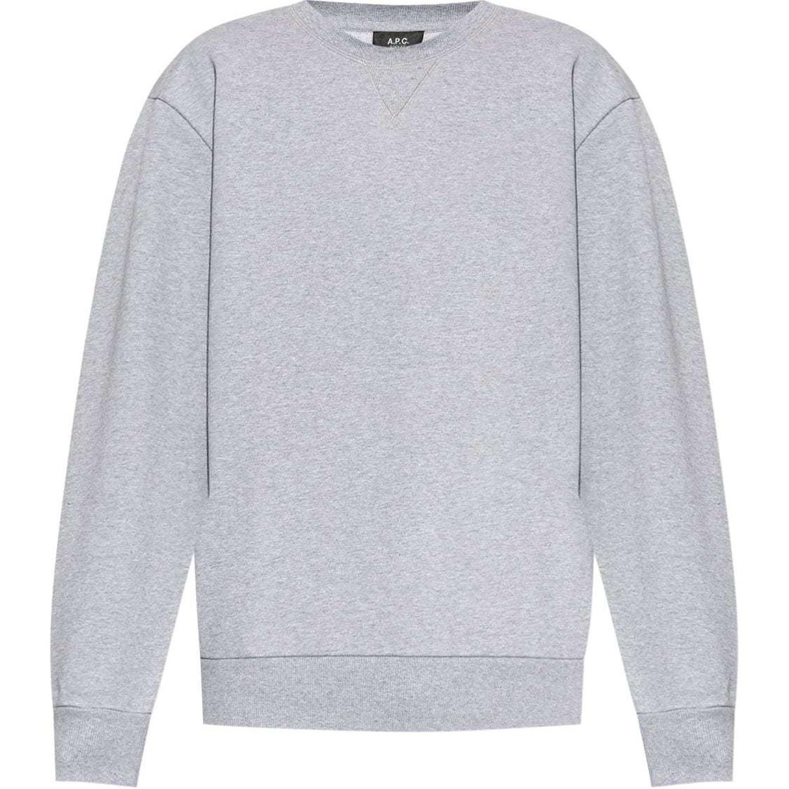 A.P.C. FW24 Textured Knit Crewneck Oversized Sweatshirt Men’s Gray COHCMH27925-GREY