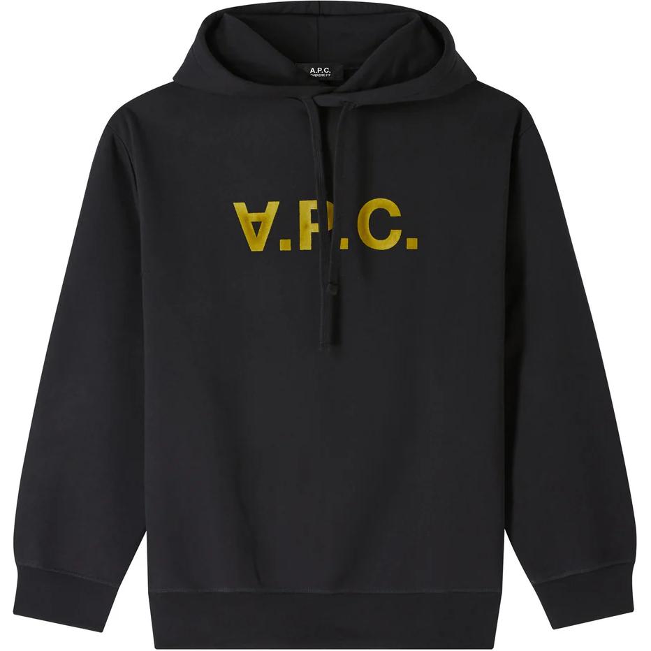 A.P.C. FW24 Unisex Black Letter Logo Hoodie COHBPM27921-TZG