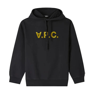 A.P.C. FW24 Unisex Black Letter Logo Hoodie COHBPM27921-TZG