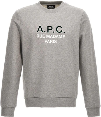 A.P.C. 灰色圓領衛衣 帶標誌字母印花 COEZDH27758PLA Buy A.P.C. 灰色圓領衛衣 帶標誌字母印花 COEZDH27758PLA