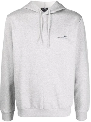 A.P.C. 灰色字母印花連帽長袖上衣 COEASH27672-PLB Buy A.P.C. 灰色字母印花連帽長袖上衣 COEASH27672-PLB