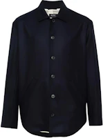 A.P.C. Herringbone Fleece Long Sleeve Jacket Navy Blue - WOAPLH02893-IAK A.P.C. Herringbone Fleece Long Sleeve Jacket Navy Blue - WOAPLH02893-IAK