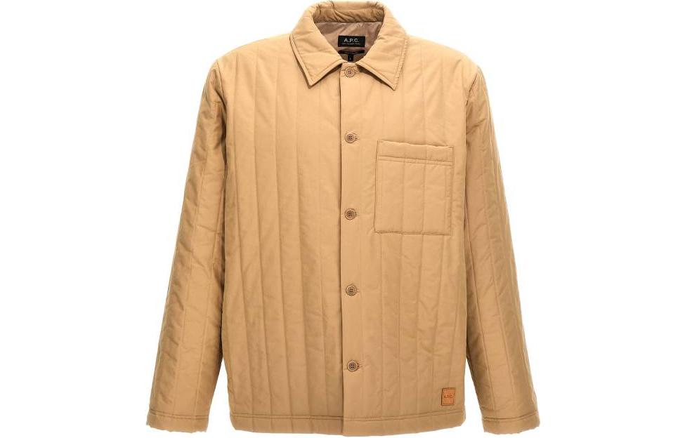 A.P.C. Hugo Slim-Fit Long-Sleeve Casual Jacket Beige () COEZVH02859BAA