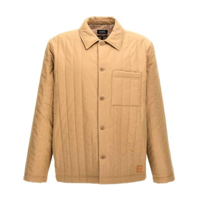 A.P.C. Hugo Slim-Fit Long-Sleeve Casual Jacket Beige () COEZVH02859BAA